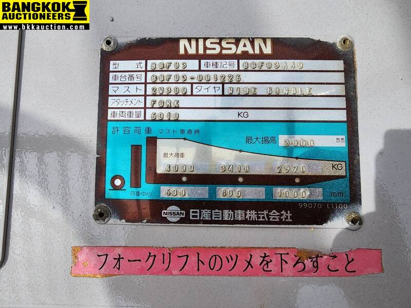 รถยกเบนซิน NISSAN-BGF03-001226