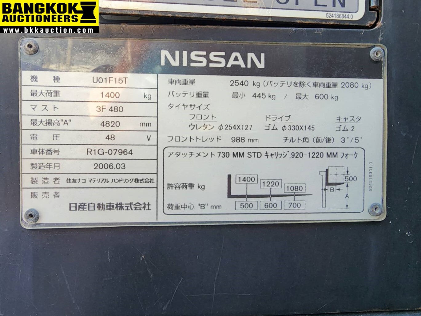 รถยกไฟฟ้า NISSAN-U01F15T-R1G-07964