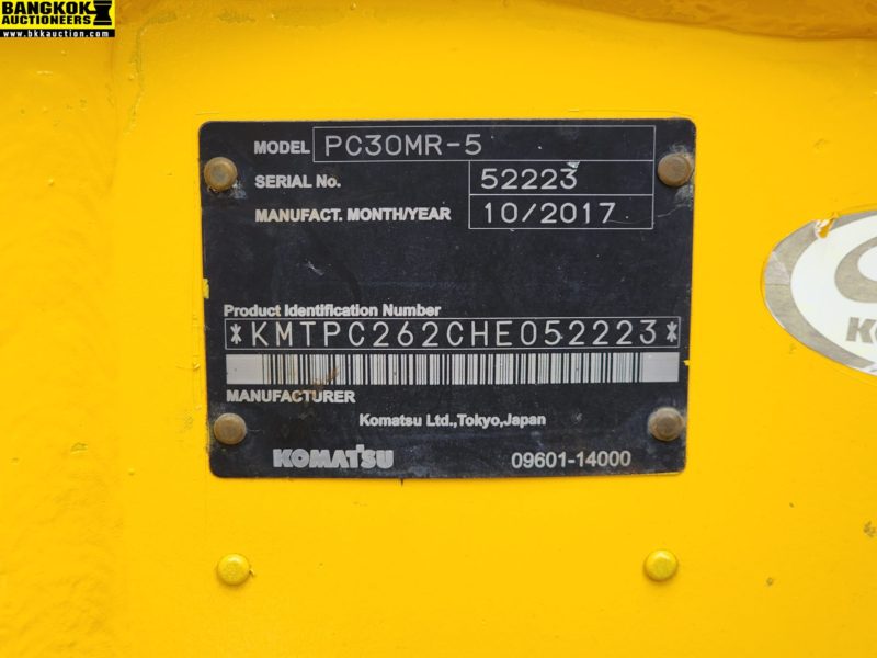 รถขุดเล็ก PC30MR-5-52223