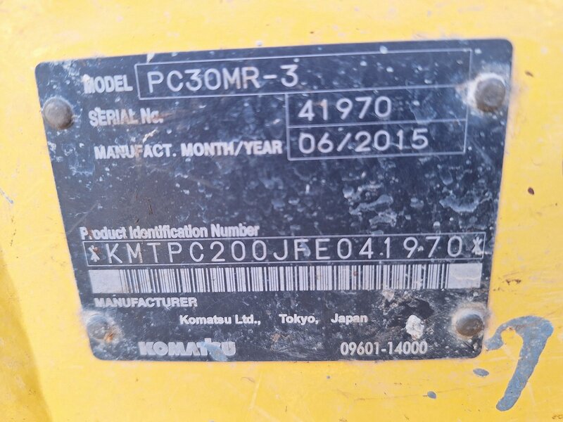 รถขุดเล็ก PC30MR-3-41970