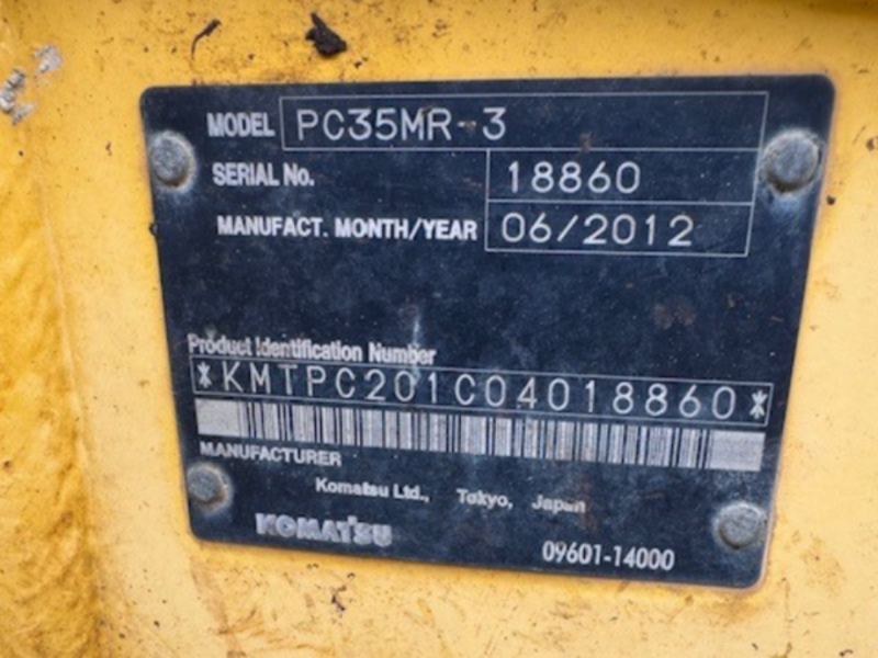 รถขุดเล็ก PC35MR-3-18860